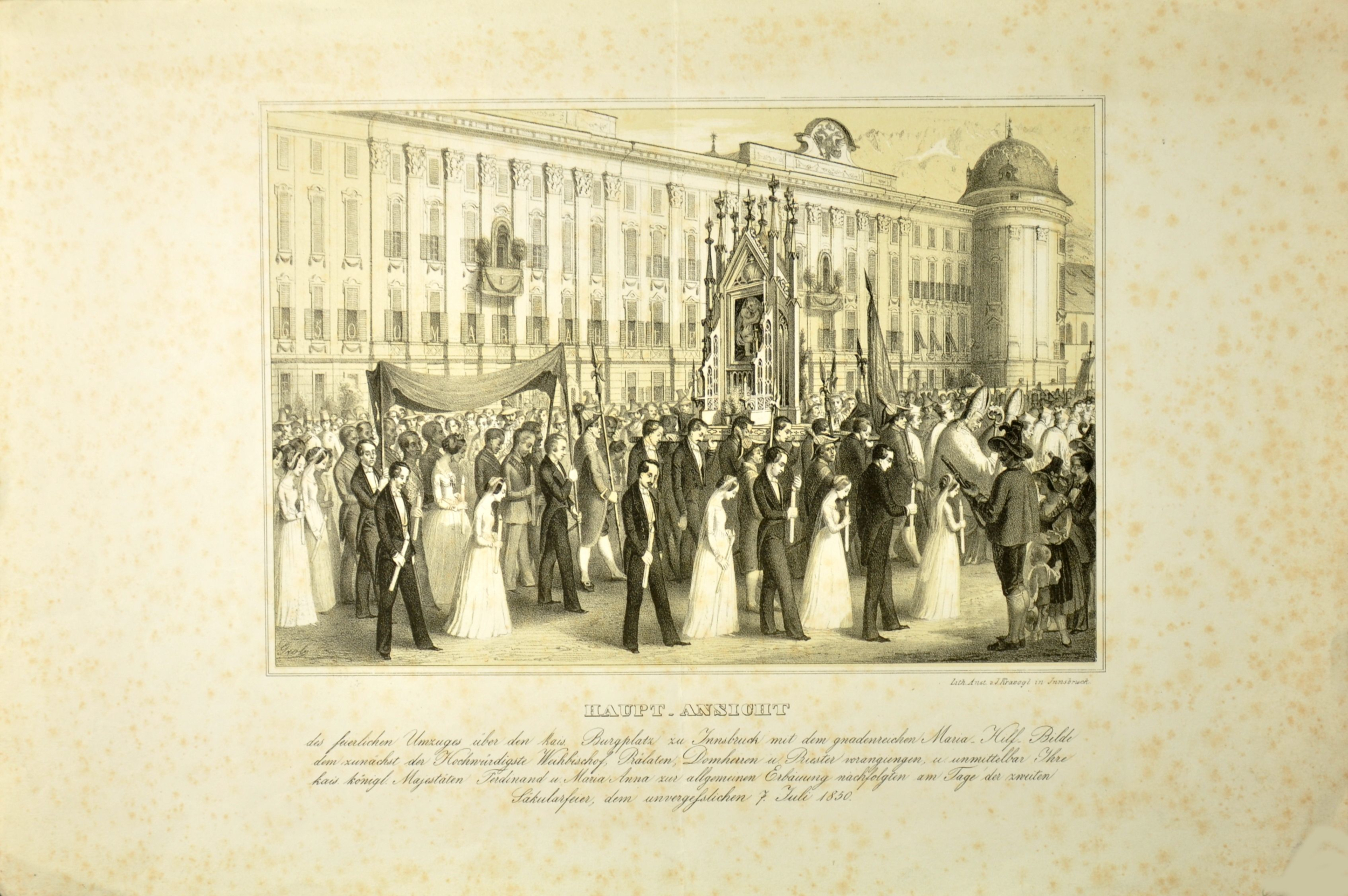 Ein Feierlicher Umzug Anno 1850