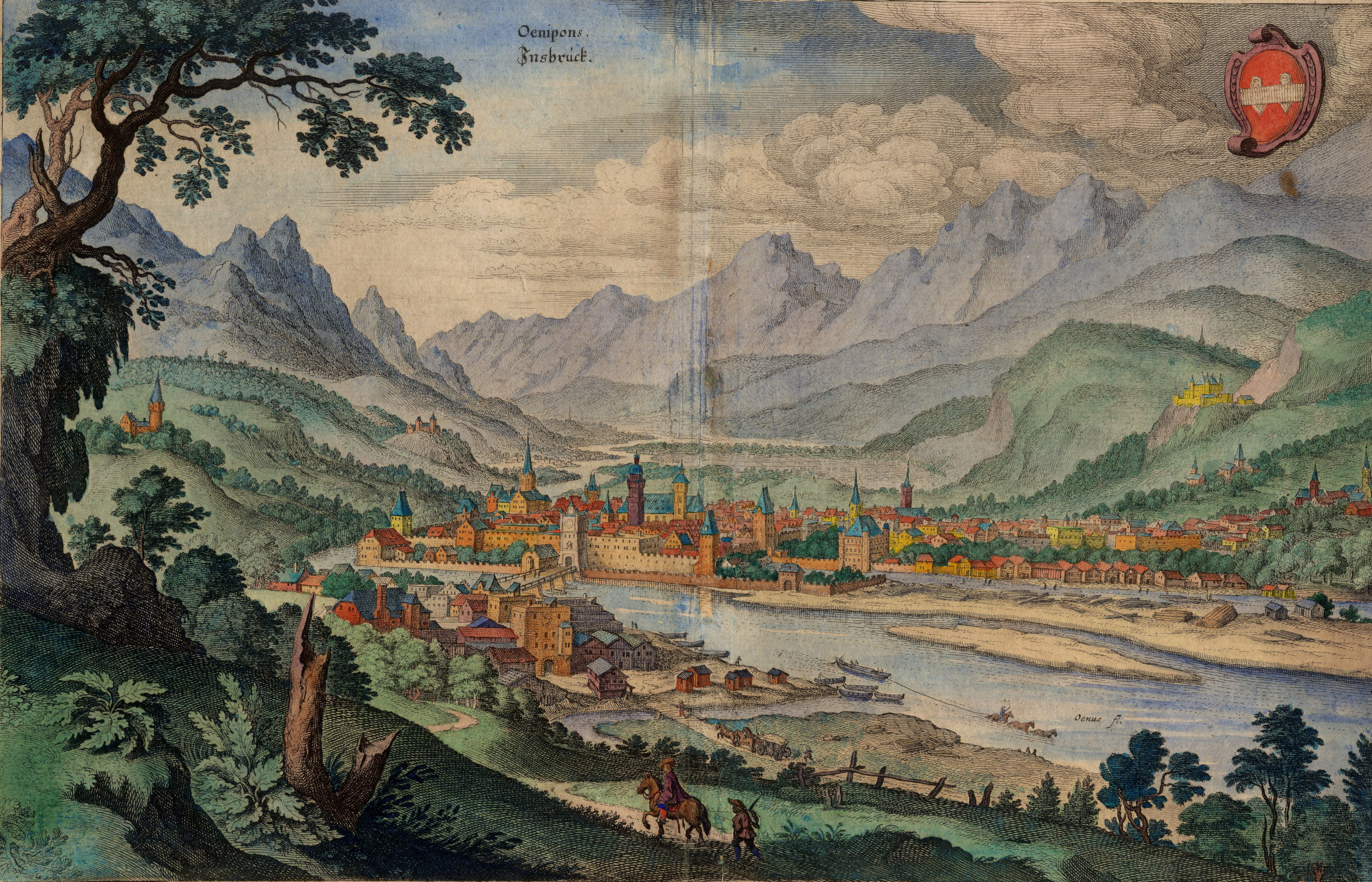 Matthäus Merian: Innsbruck-Ansichten. Teil 1