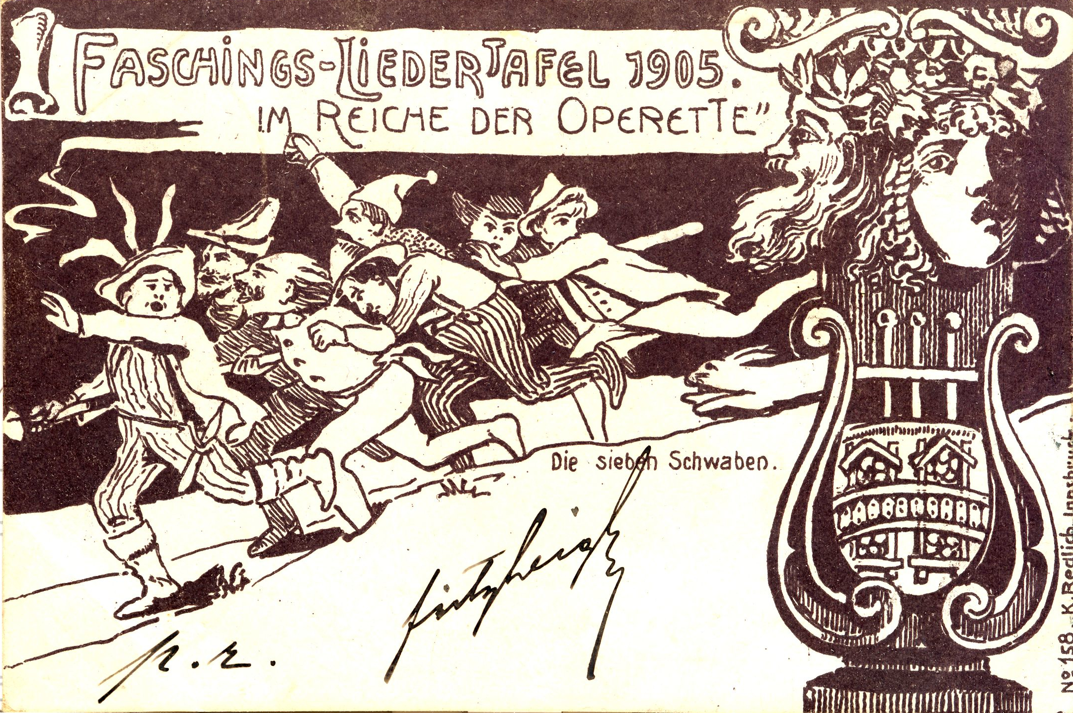 Faschings-Liedertafel Im Jahr 1905