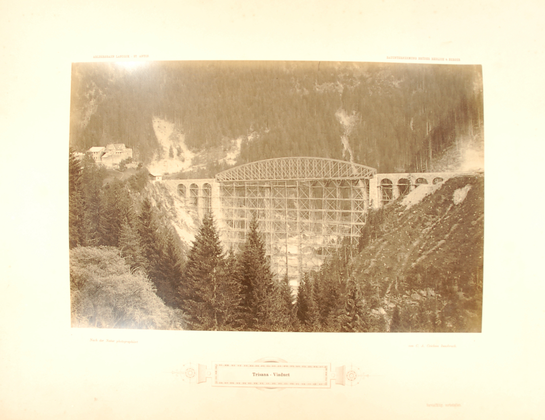 Der Bau Der Arlbergbahn – Die Trisanna Brücke