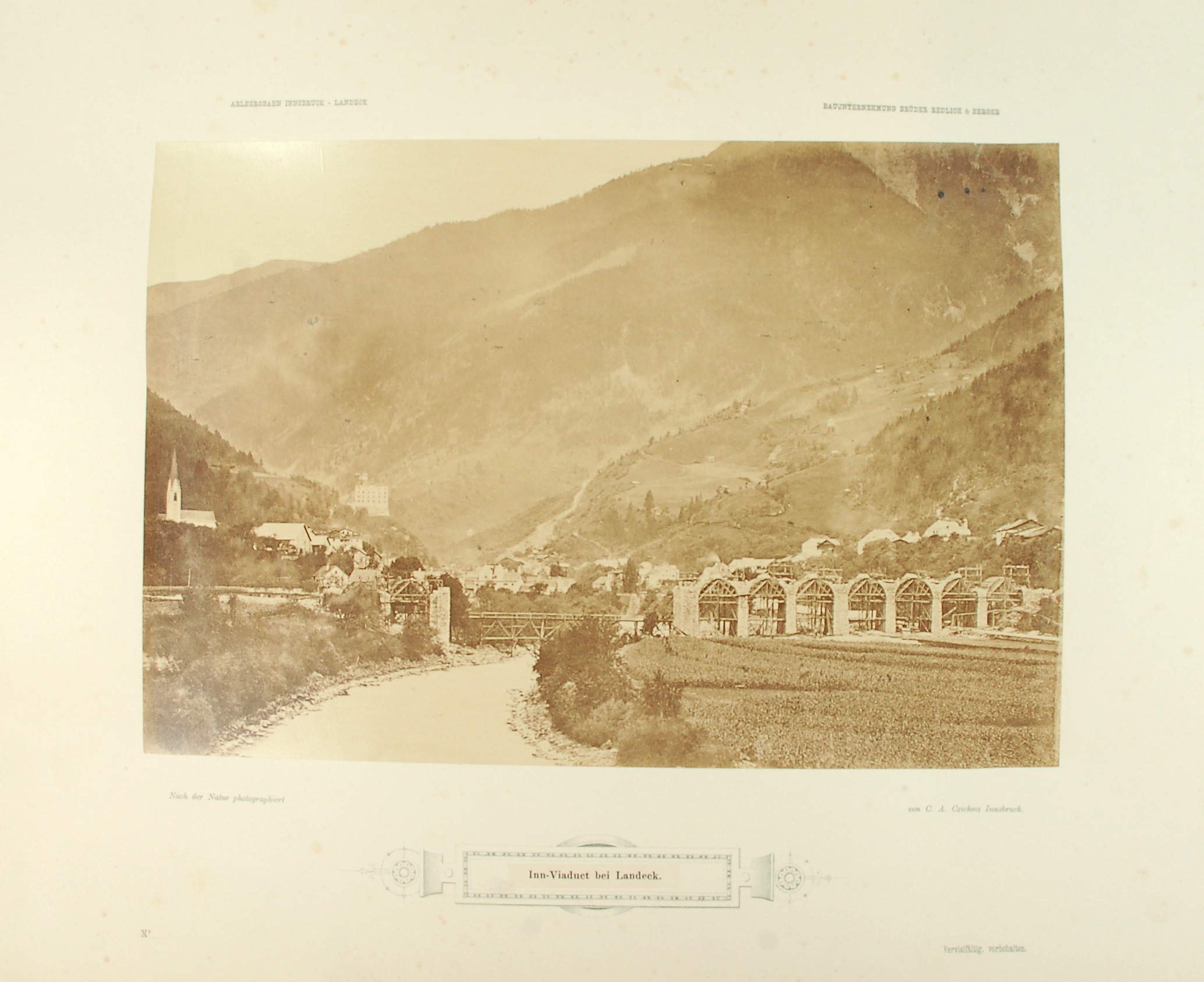 Der Bau Der Arlbergbahn – Landecker Innbrücke