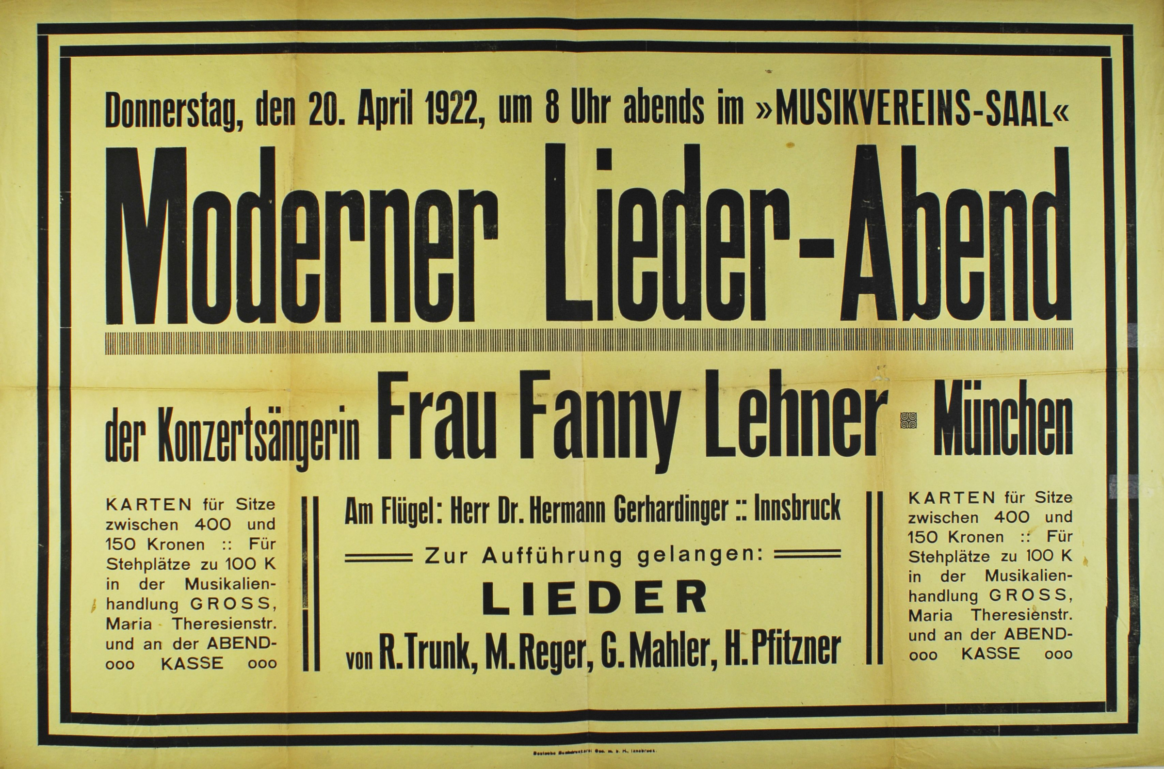 Ein Liederabend Mit Fanny Lehner
