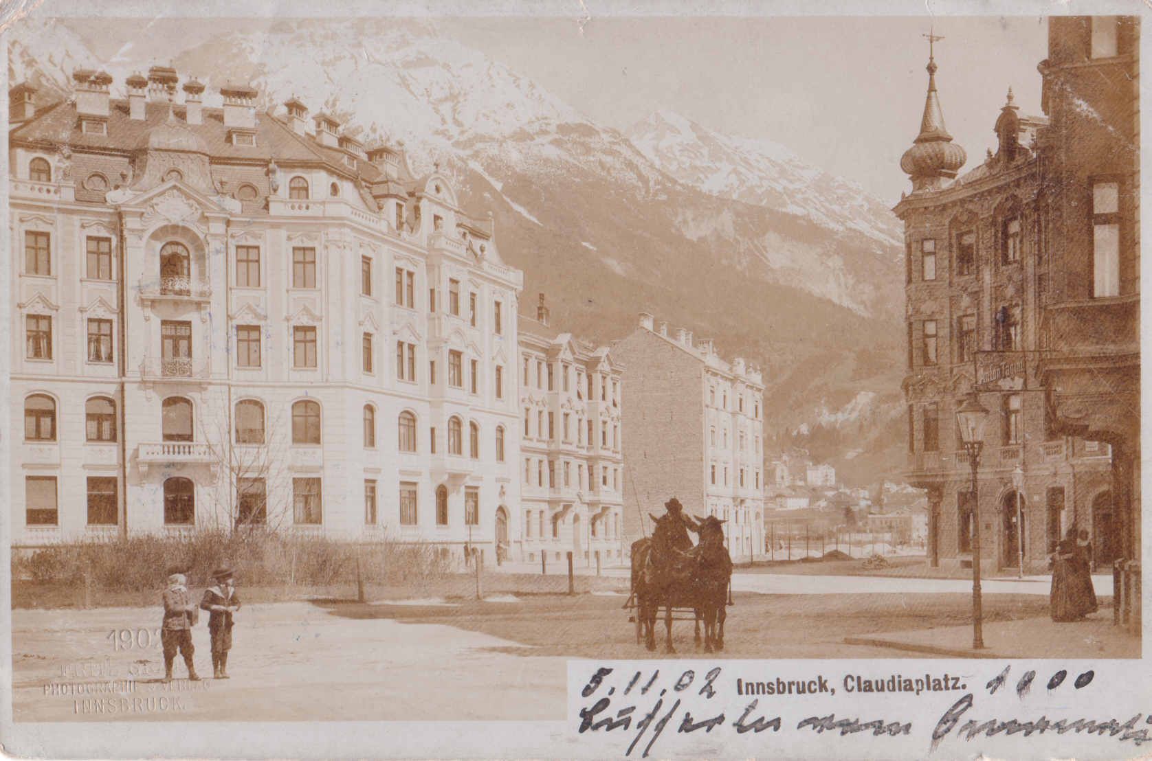 Der Claudiaplatz Im Jahre 1902