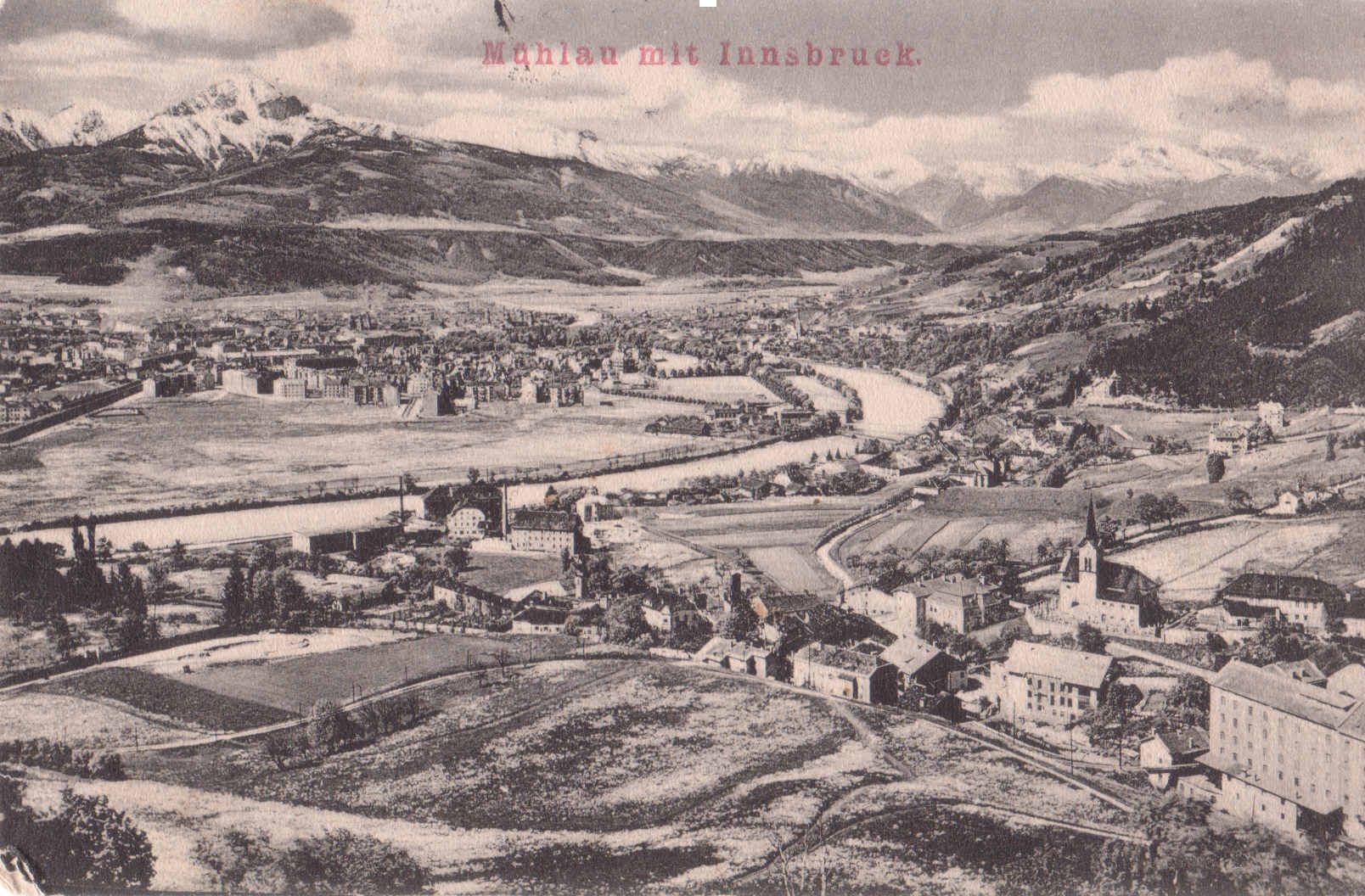 Blick Von Mühlau Richtung Innsbruck