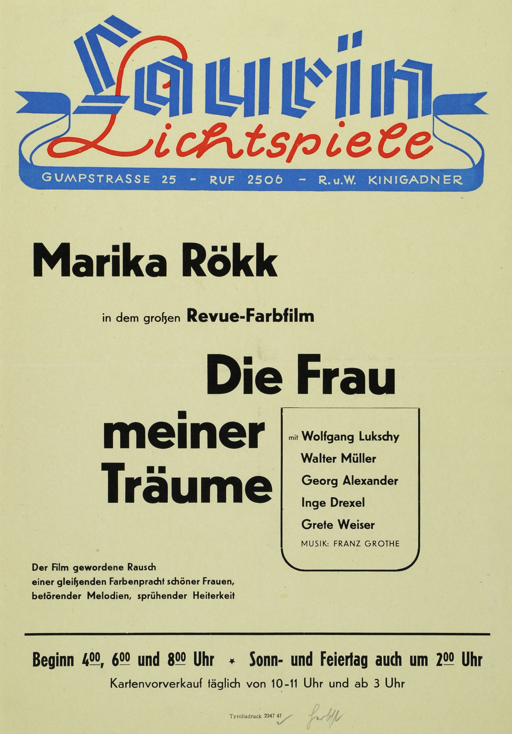 Marika Rökk In Innsbruck, Teil 1