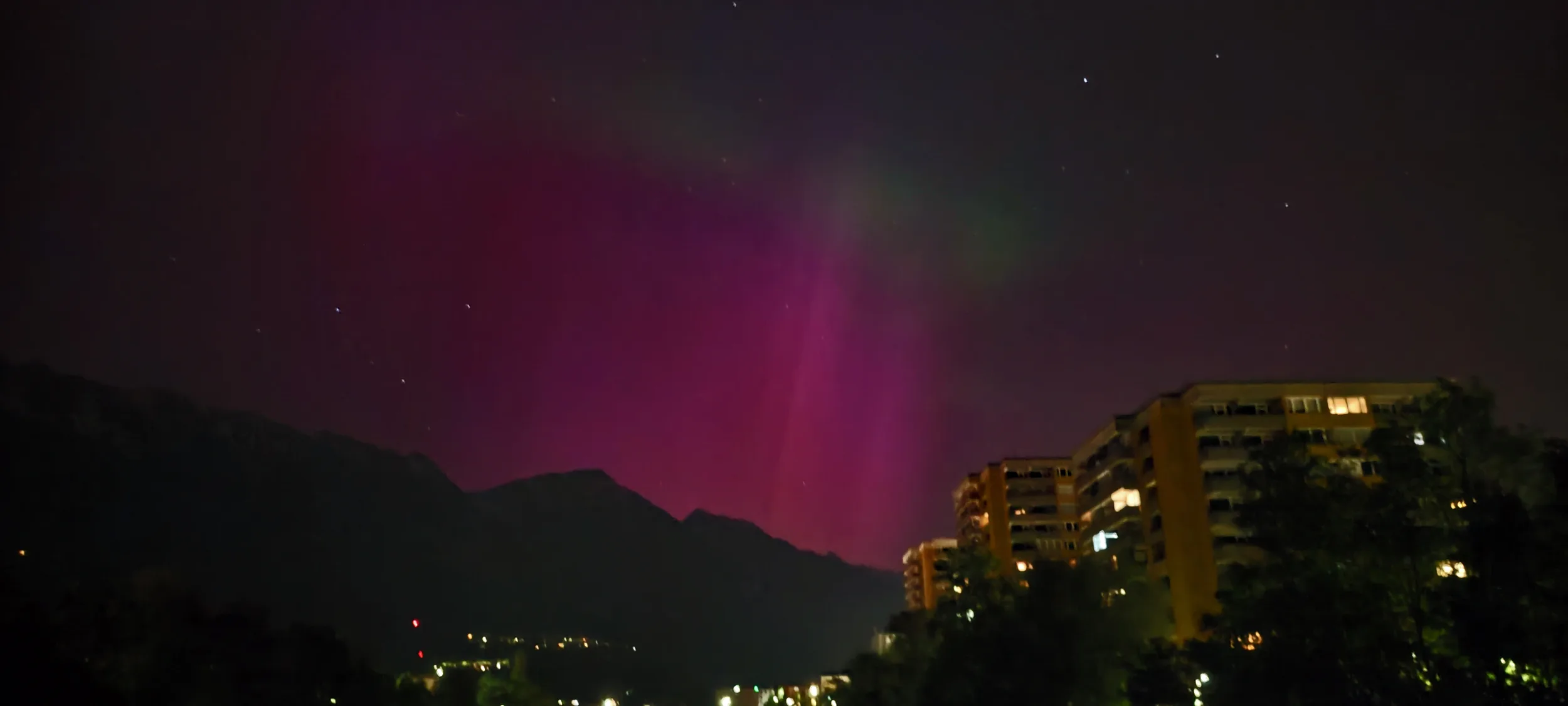Polarlichter über Innsbruck