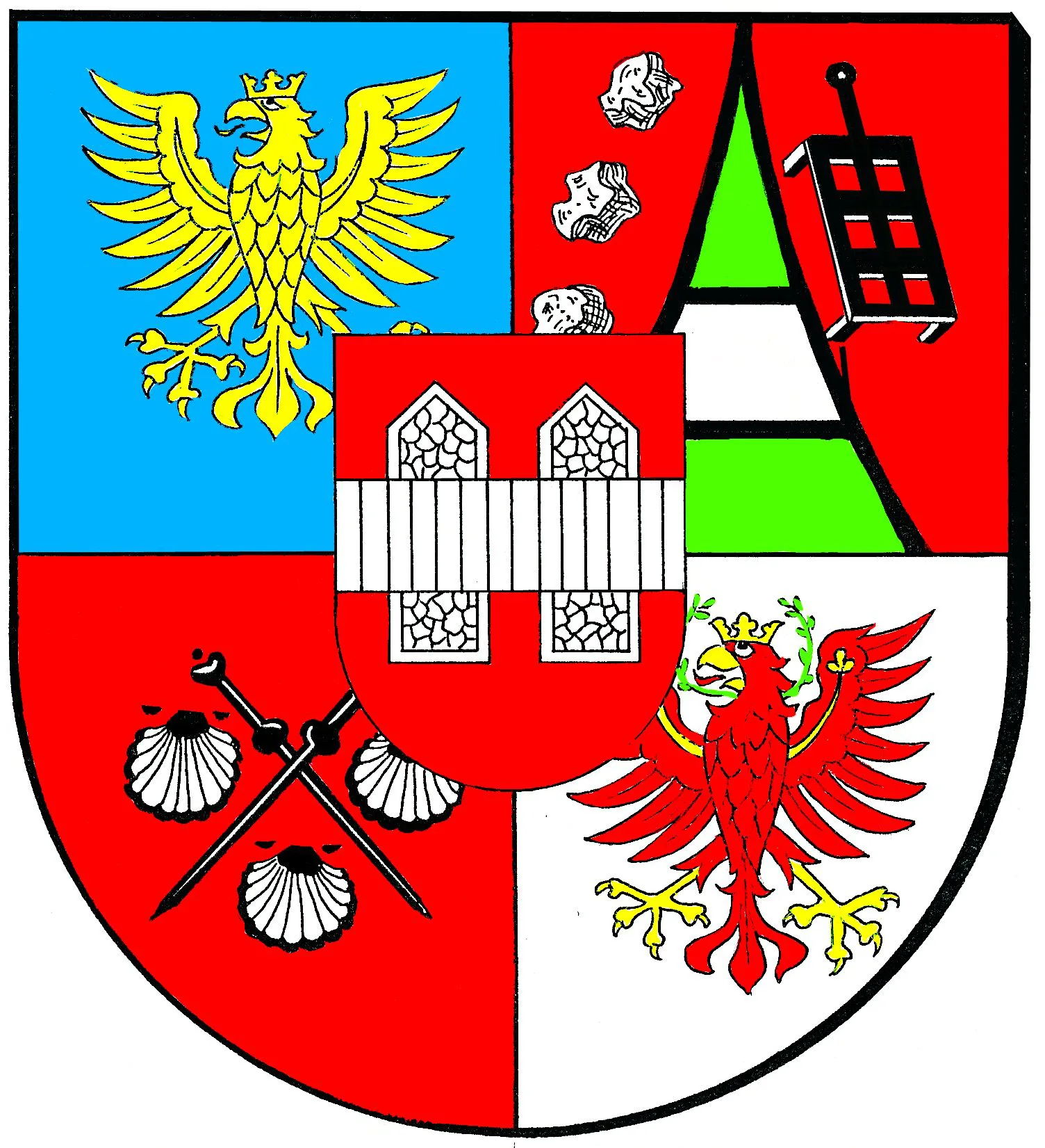 Stadtteilwappen Altstadt-Innenstadt (XVII.)