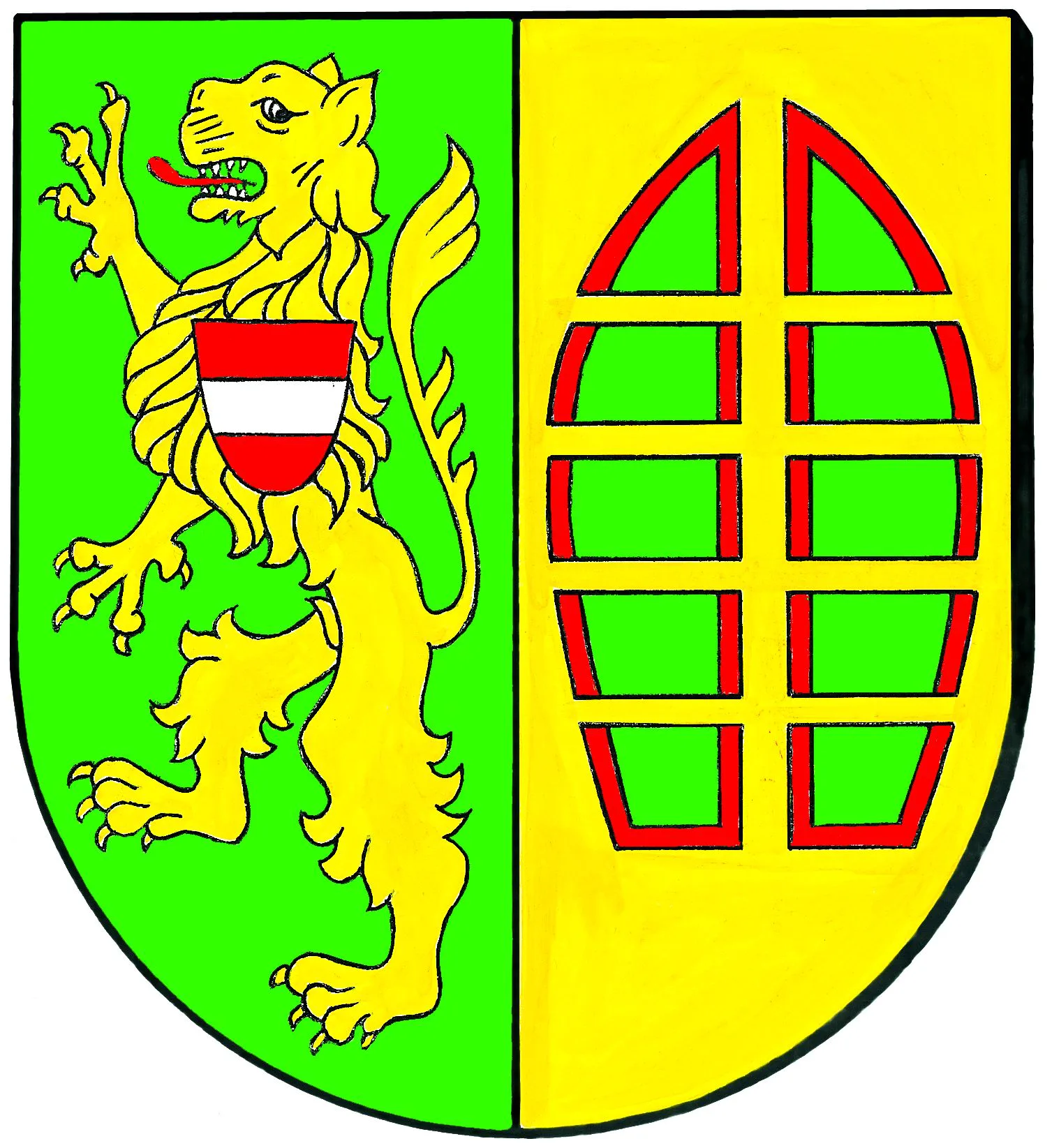 Stadtteilwappen Saggen (XII.)