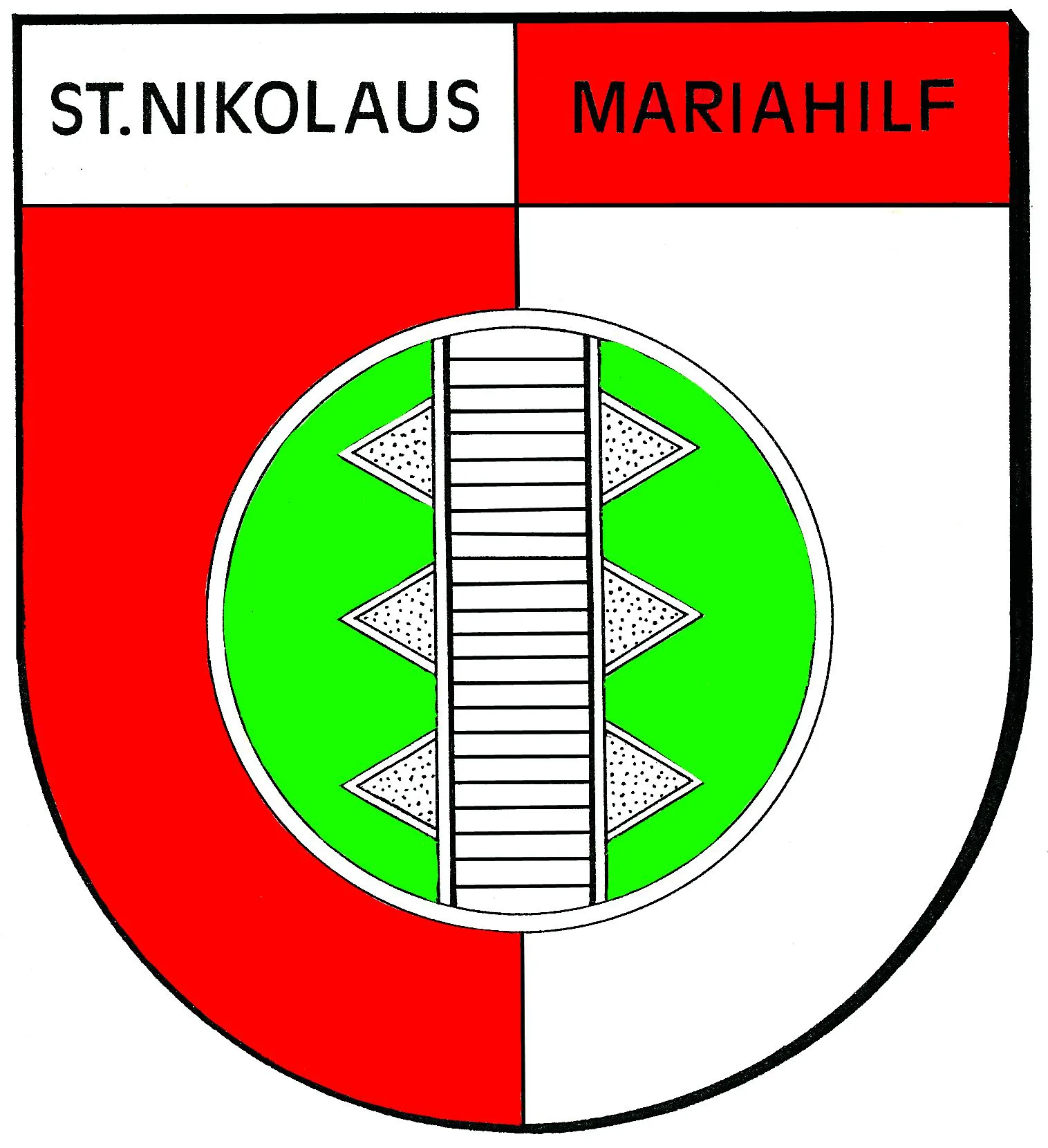 Stadtteilwappen St. Nikolaus-Mariahilf (IX.)