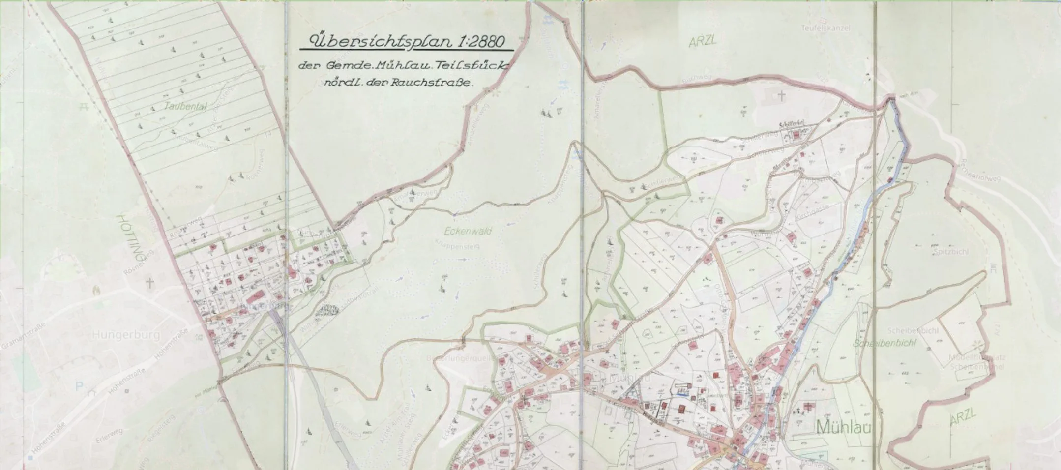 Übersichtsplan Mühlau-Nord