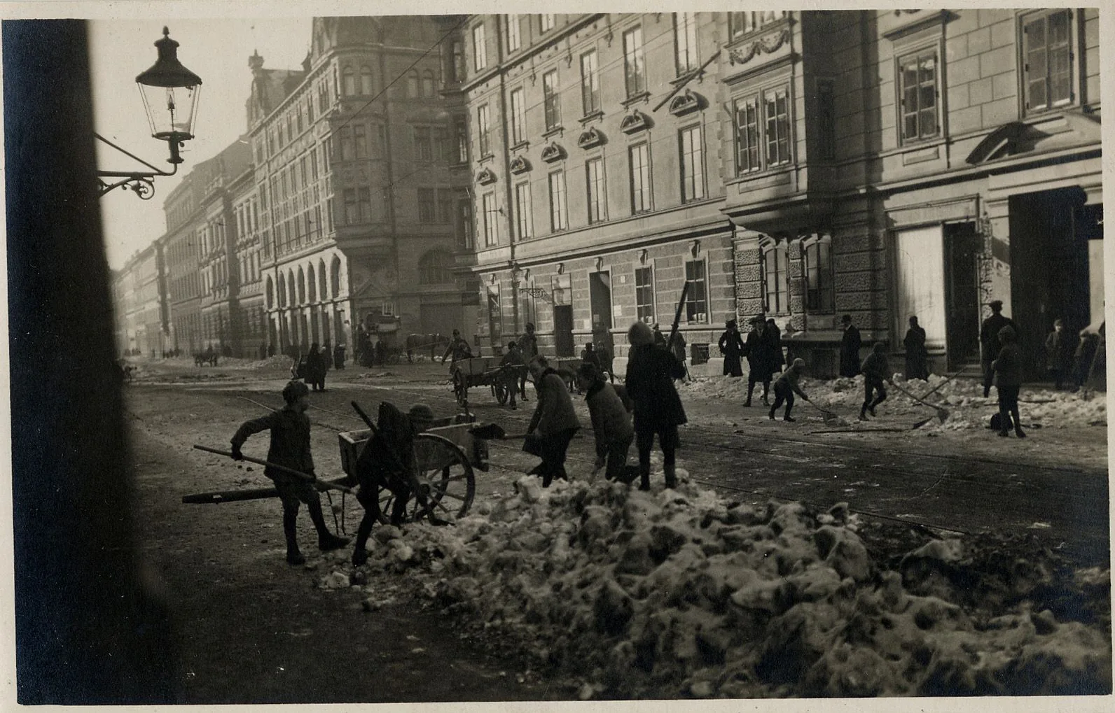 Winterliche Schwerstarbeit