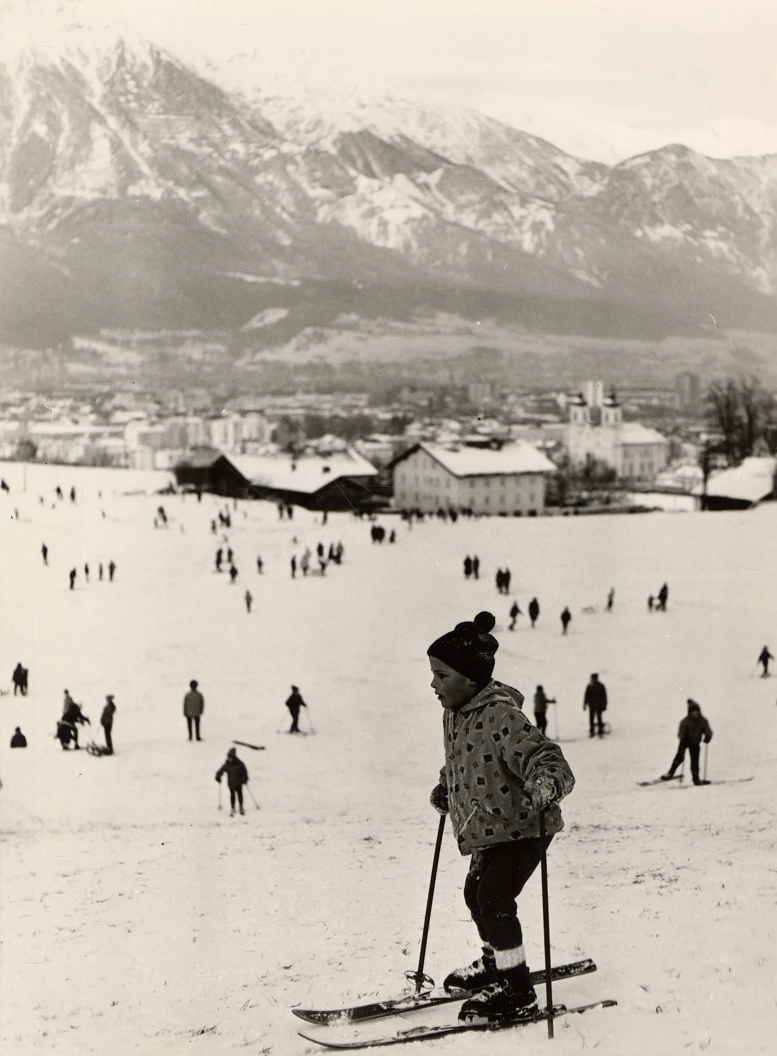 Wintersport Auf Der Ferrariwiese