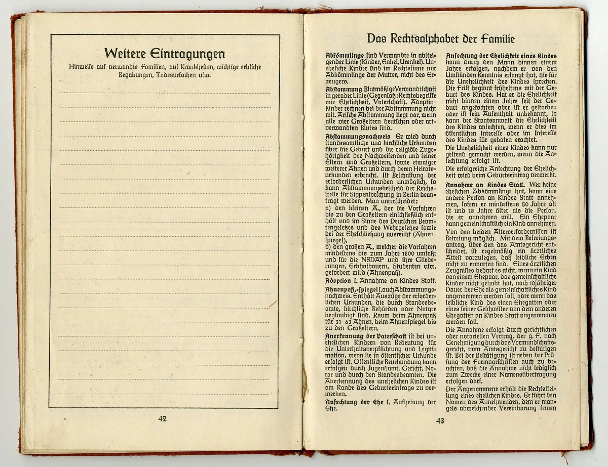 Der Ahnenpass (III.)