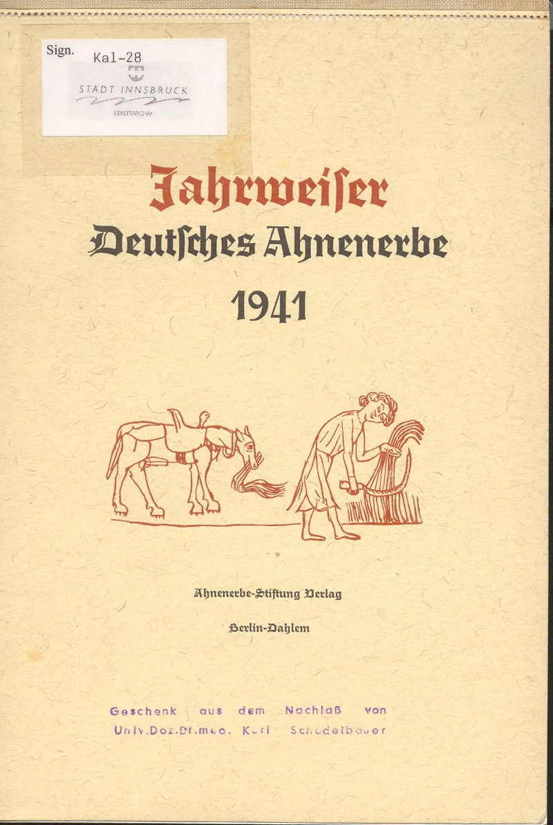 Das Ahnenerbe (I.)