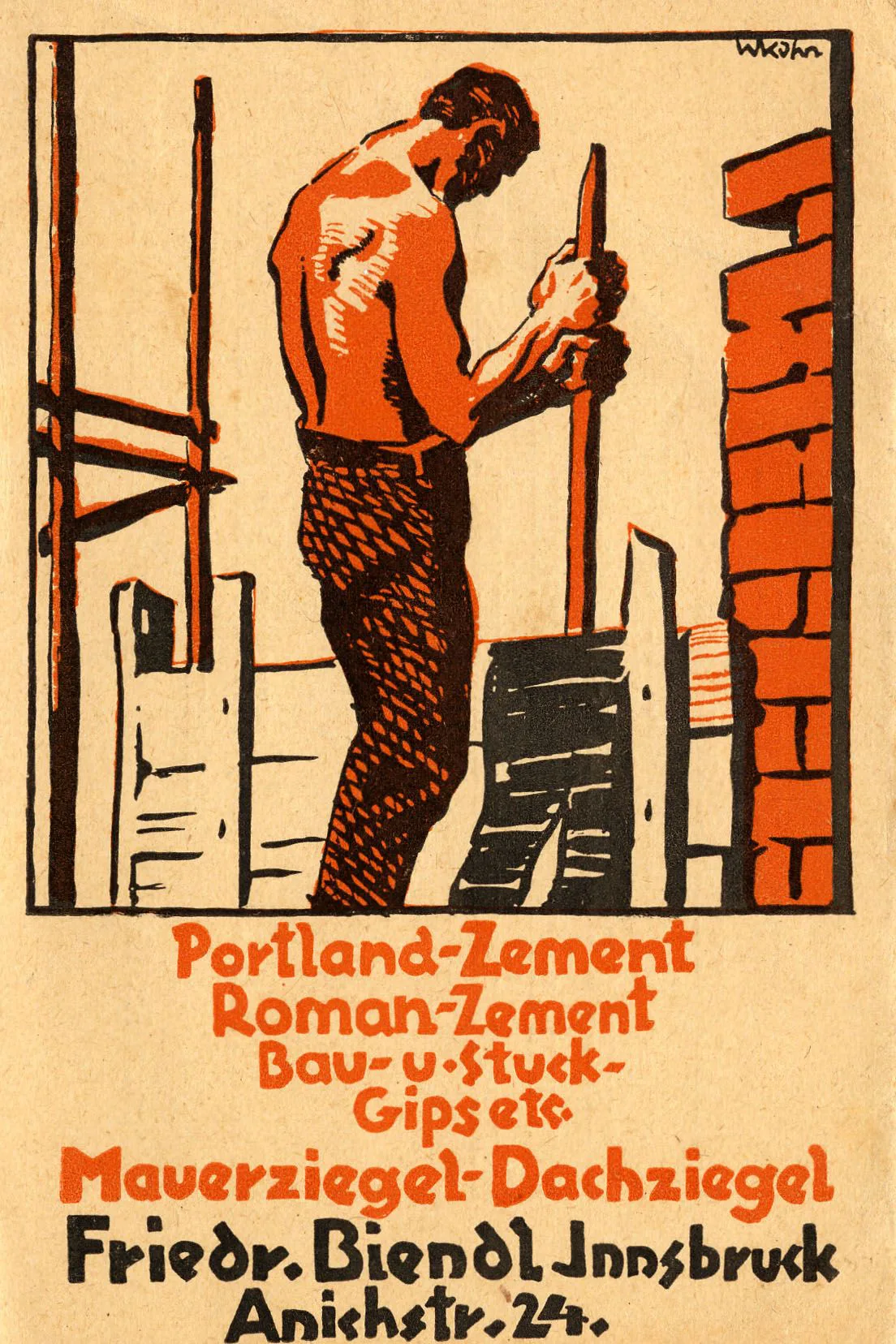 Werbung Für Die Firma Friedrich Biendl