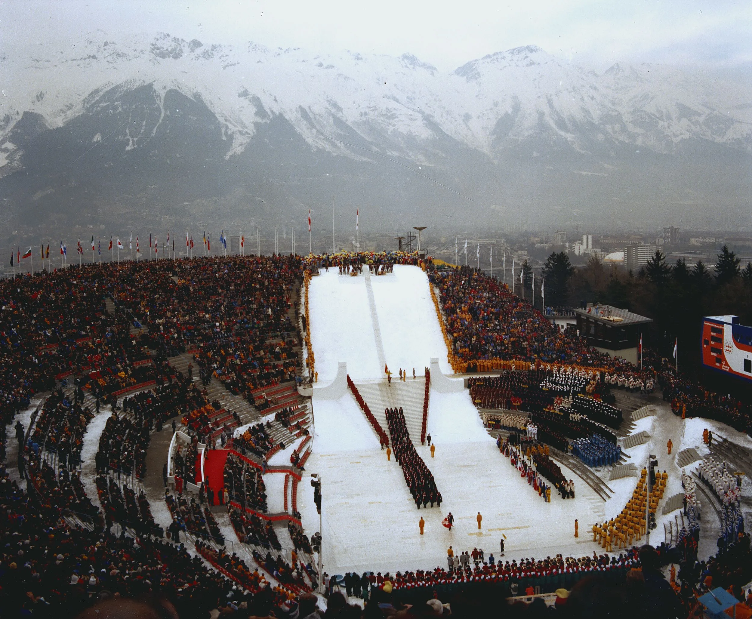 Eine Bunte Bergiselschanze