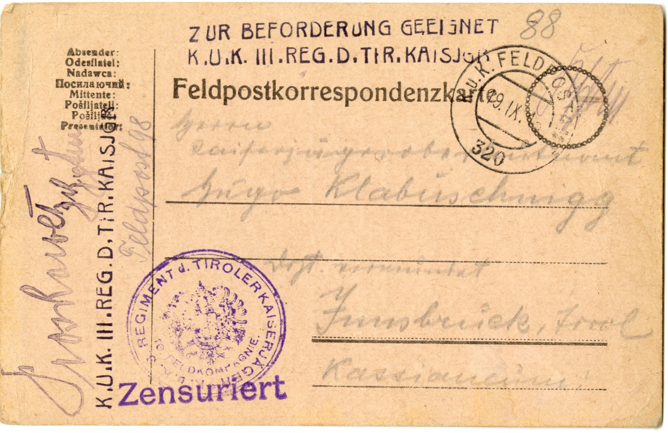 Post Für Klabuschnig