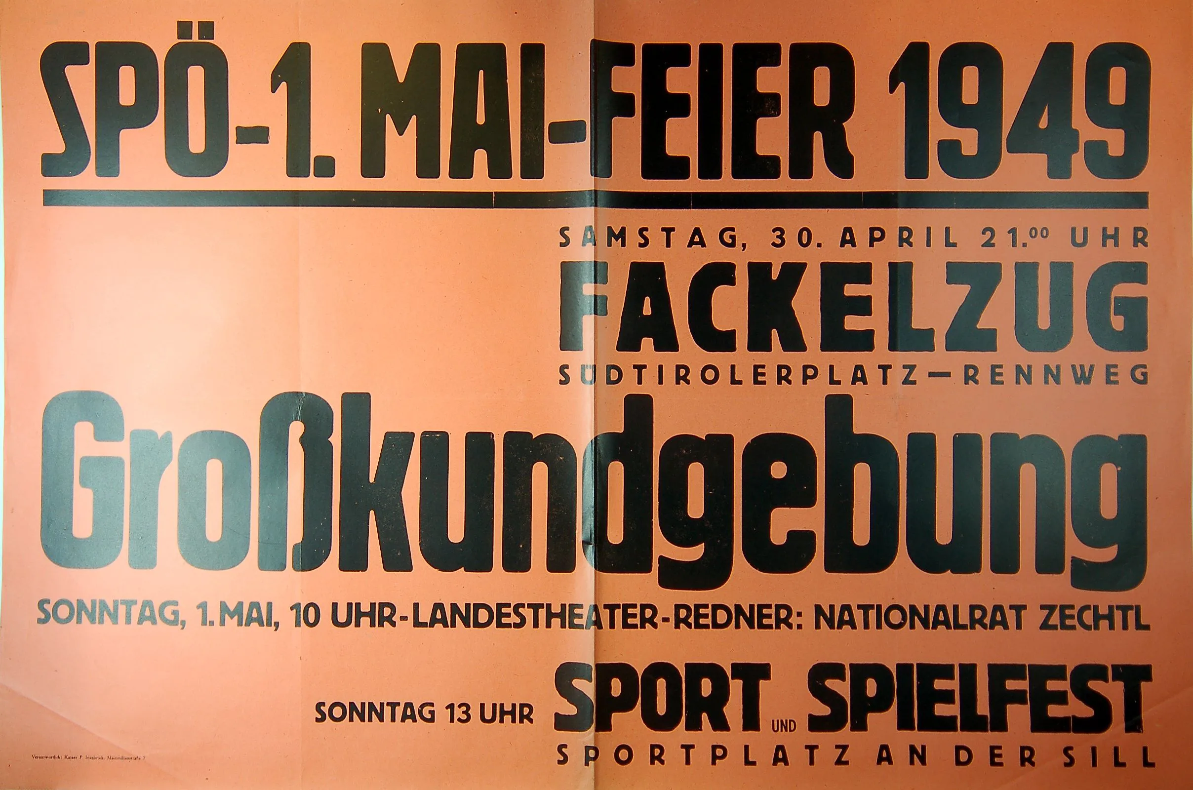 Archivding Zum 1. Mai