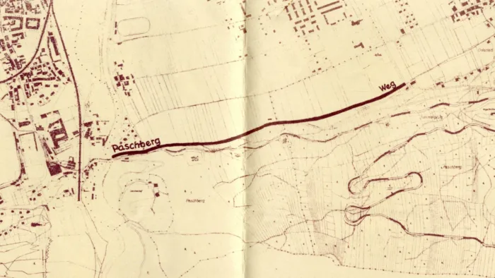Ausschnitt Eines Lageplans Des Stadtbauamts Innsbruck Von 1941 Zu „Straßen-Neu- Und Umbenennungen“