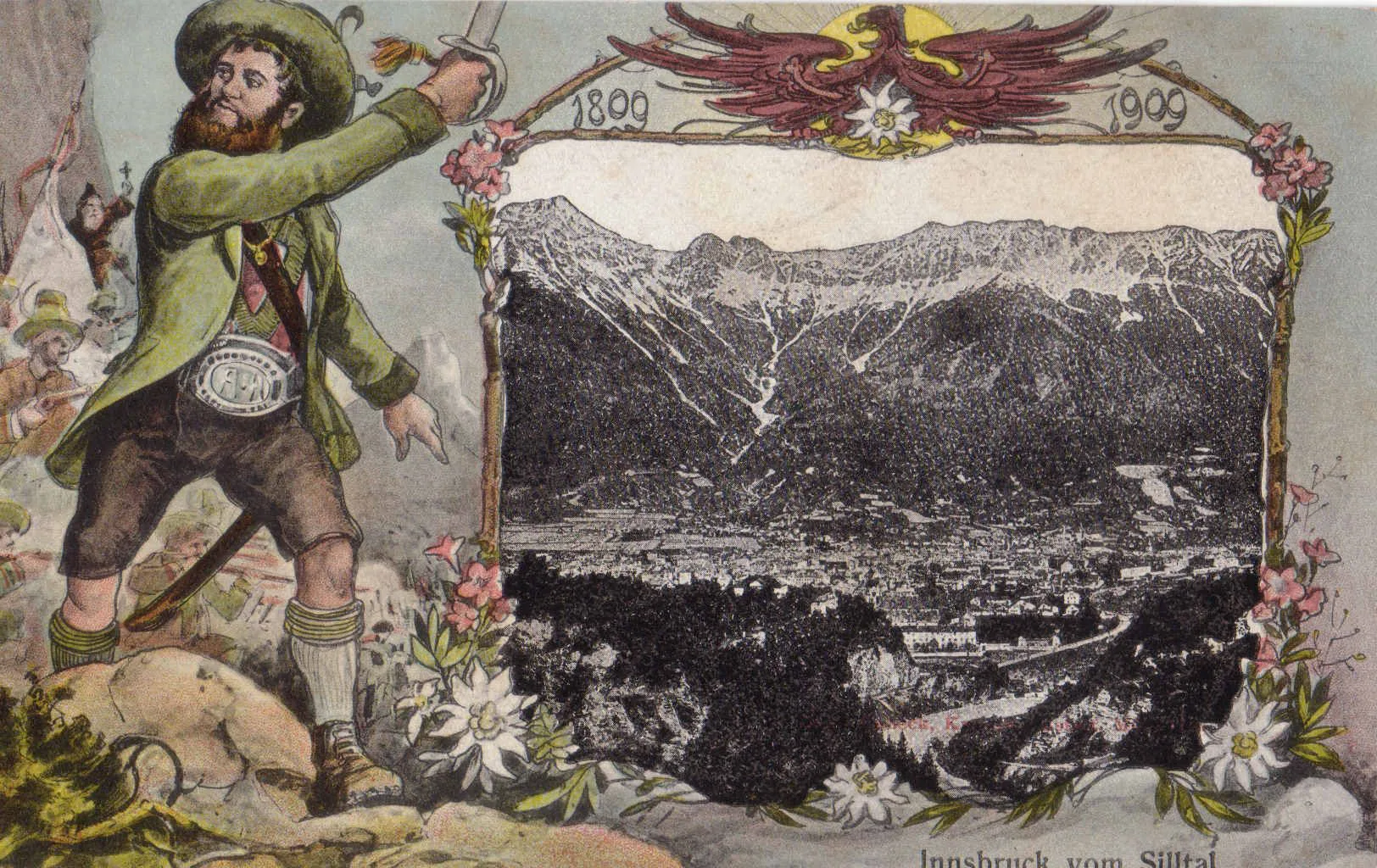Patriotische Postkartengrüße