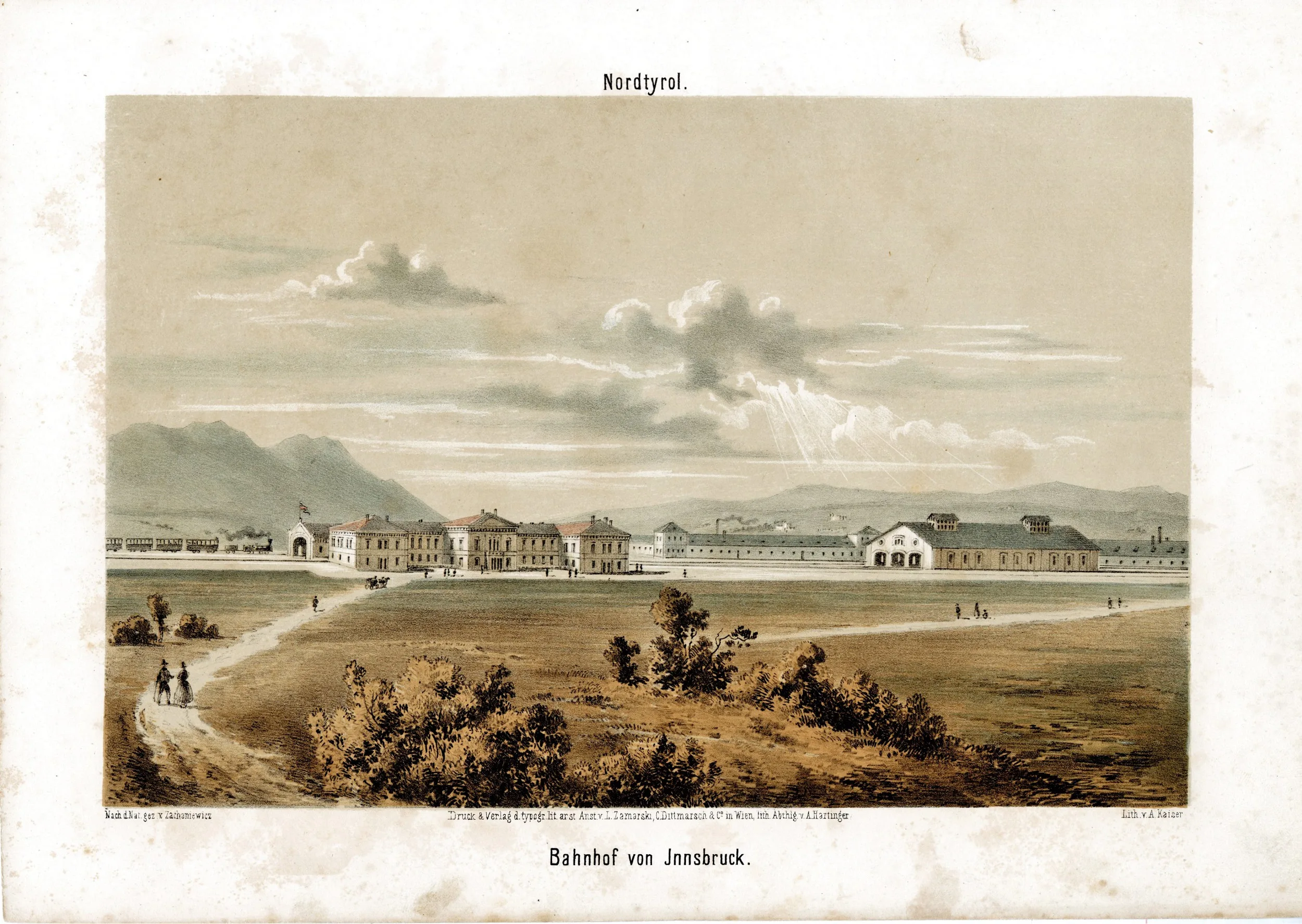 Der Bau Der Nordtiroler Eisenbahn – Der Start Innsbruck