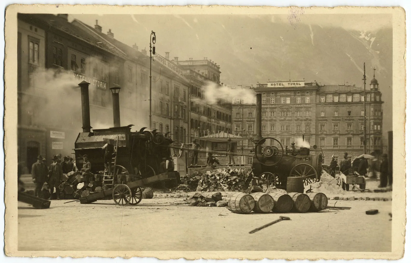 Straßenarbeiten Am Südtiroler Platz