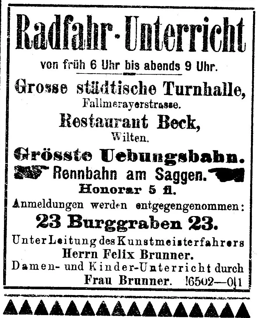 Kunstradfahrer Felix Brunner