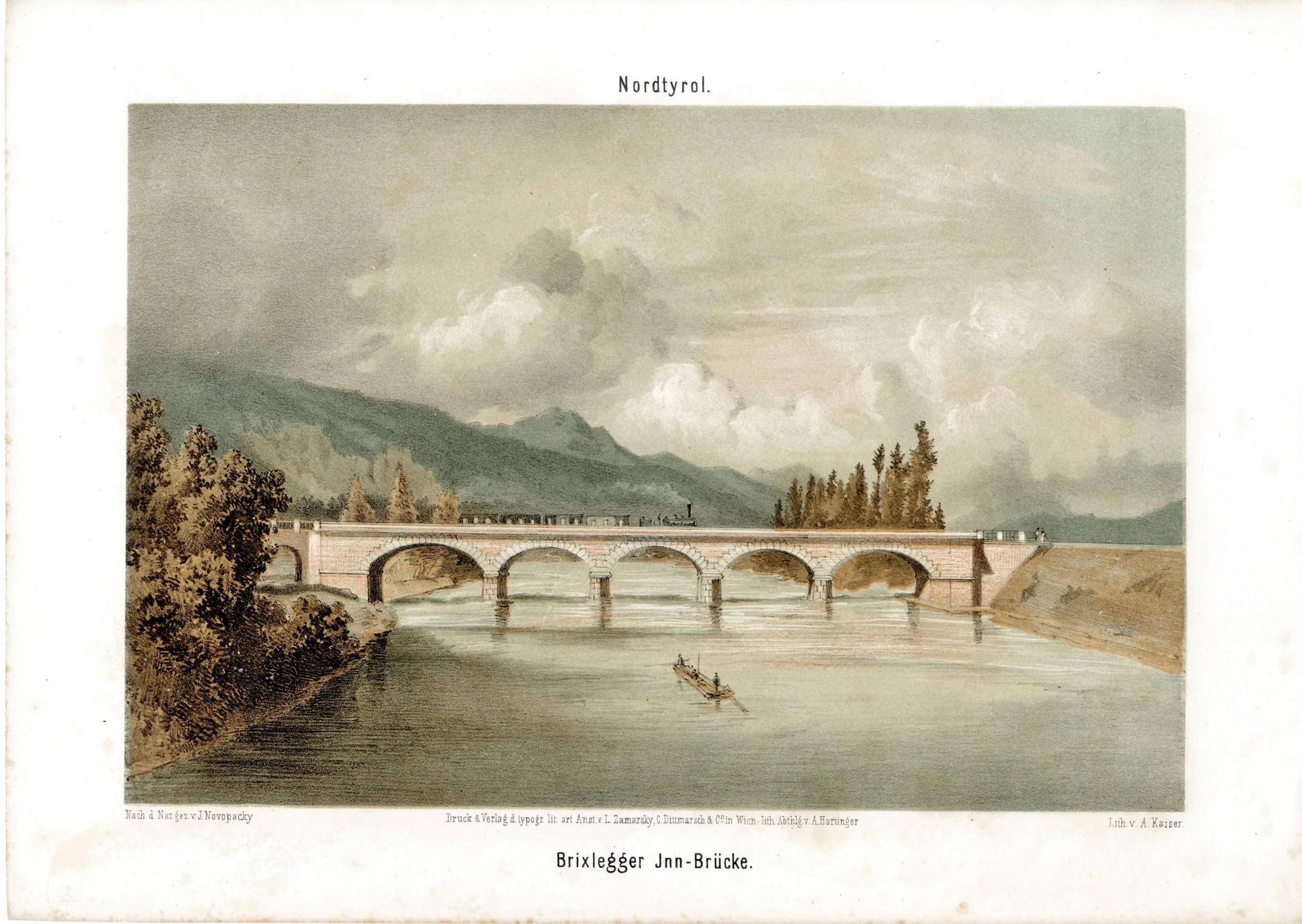 Der Bau Der Nordtiroler Eisenbahn – Die Brixlegger Innbrücke