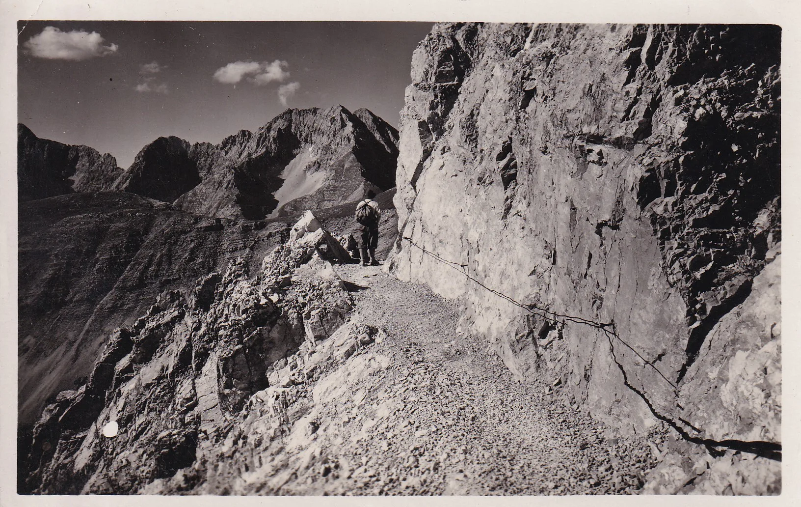 Auf Dem Weg Im Hochgebirge