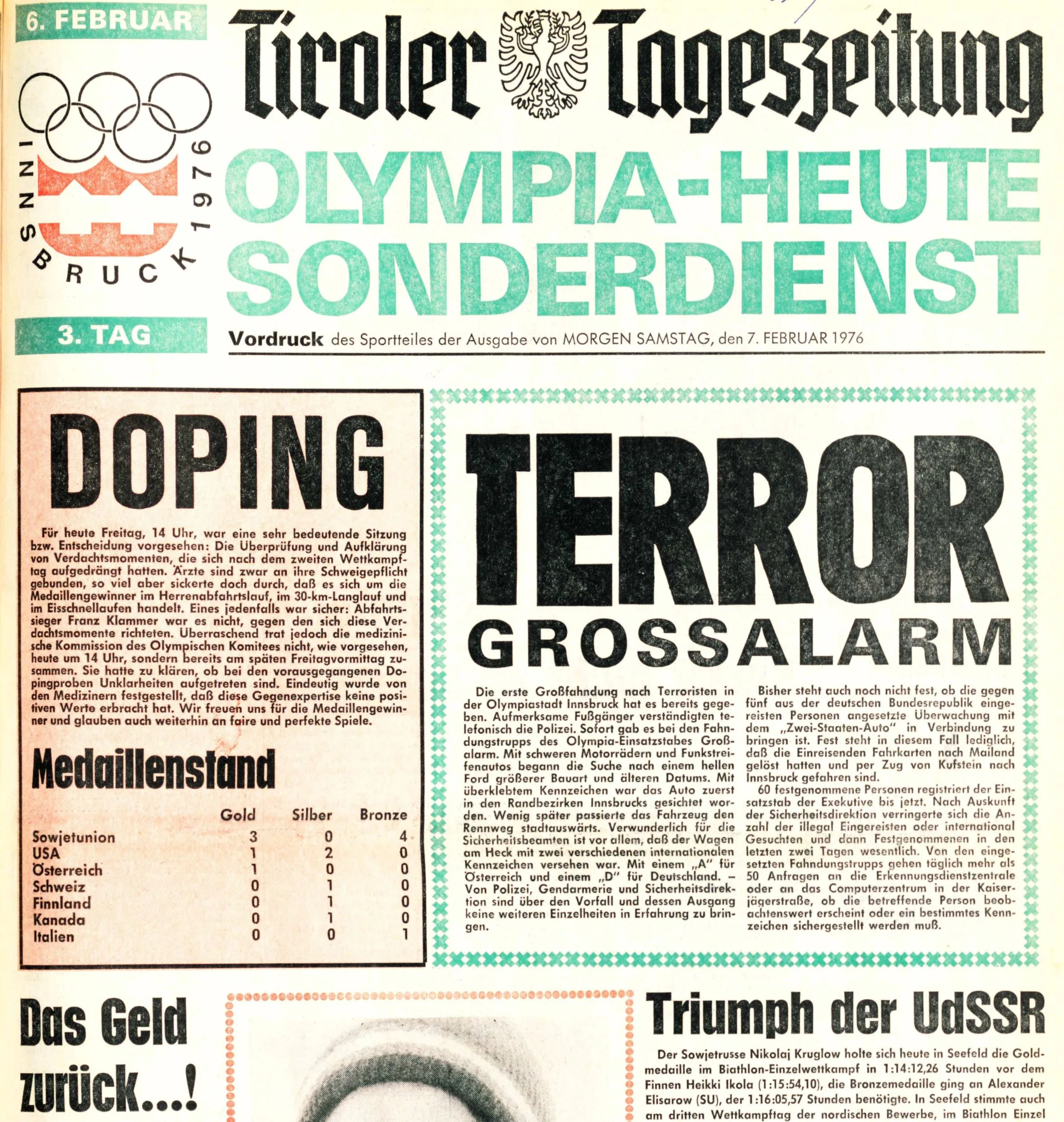 Olympische Reminiszenzen: Zwischen Doping & Terror