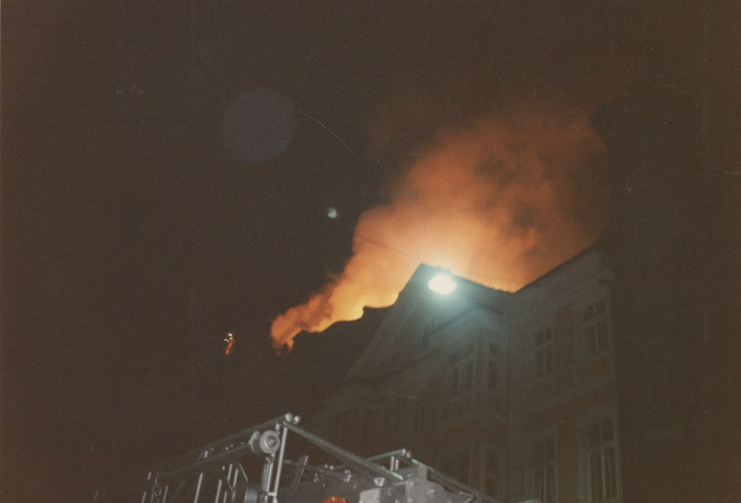 Brand In Luftiger Höhe